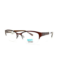 Next Issue AN 176 COL 10 Brown Cat Eye Half Rim Eyeglasses 52[]18 135 mm A2