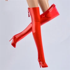 Red Clear transparent boots fit FR2 FR6.0 NU.face 3.0 Fashion royaltypoppy parke