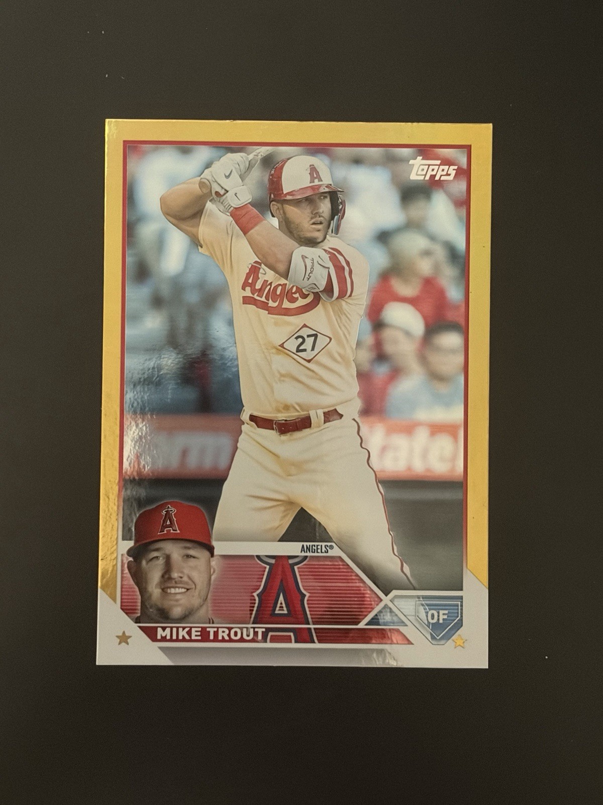 MIKE TROUT - GOLD FOIL - 2023 TOPPS SERIES 1 - 27