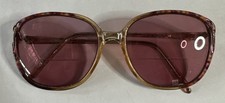 Vintage Wilshire Designs WD876 Pink Marble Tortoise Oval Sunglasses FRAMES ONLY