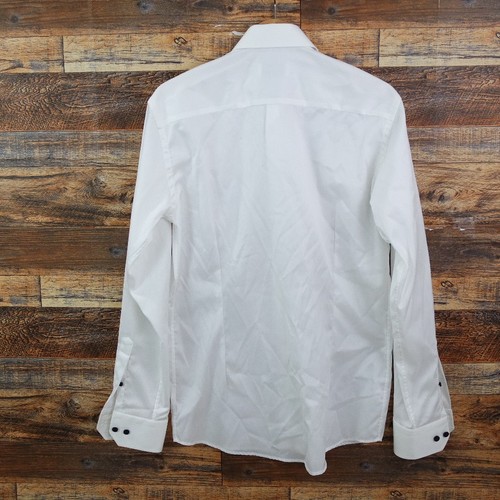 Chemise habillée contemporaine Eton taille 39-15 1/2 homme manches longues coton blanc - Photo 4/10