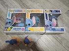 Lot Of 3 Disney Stitch Funko Pops And 2 Stitch Blindbox Figures