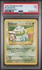1999 POKEMON BASE SET SHADOWLESS #44/102 BULBASAUR PSA 1