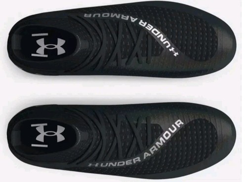 Under Armour Men's Highlight 2 MC Knit Football Cleats 3027304-001 Black Sz 9.5 - Picture 2 of 5