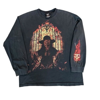 Vintage The Undertaker Hells Gates 2008 WWE faded Longsleeve shirt Size XL