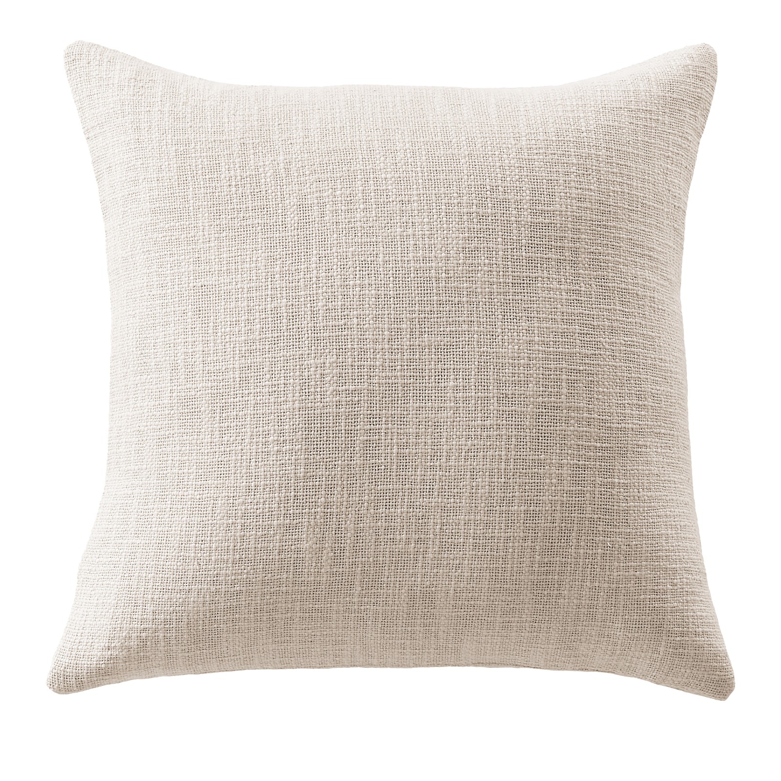 Coussin slub 60x60 cm SIXTINE Pampa déhoussable pour salon