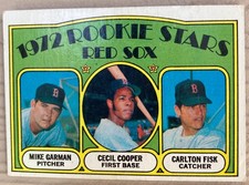 1972 Topps #79 Carlton Fisk /C.Cooper Rookie Card Boston Red Sox