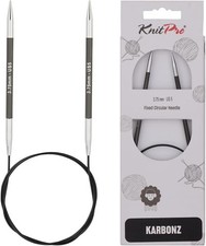 KnitPro ::Karbonz Circular Needles:: 5 US 32 in / 3.75 mm 80 cm