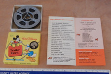 VINTAGE WALT DISNEY TRAILER HORN 1418 SUPER 8MM FILM B W