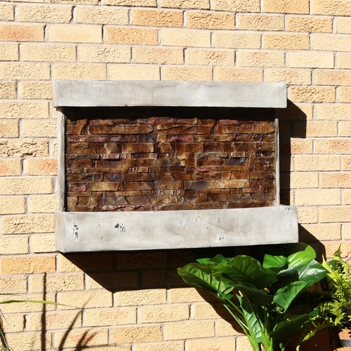 Ancient Polyresin Outdoor Wall Water Fountain by Sunnydaze