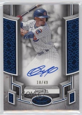 2024 Topps Tier One Break Out Blue Foil 18/49 Christopher Morel Auto 14lt
