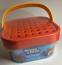 New Educational Insights Design  Drill Bolt-It Bucket - Kid Construction Toys