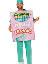 Crayola Crayon Pastel Box Halloween Costume Quik Change OS 14 Teen Adult