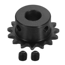 25 Chain Roller Sprocket 7mm Bore 33.5mm OD, 15 Tooth with Set Screws