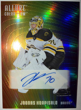 2025-26 Upper Deck Allure Joonas Korpisalo Color Flow Full Rainbow Auto #RA-JK