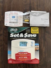 Hunter 44260 Thermostat Set and Save 5+1+1 Programmable - White (Open Box)
