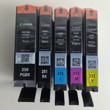 NEW GENUINE - CANON 250 251 COMBO Ink Cartridges - 6497B004 Sealed Bags