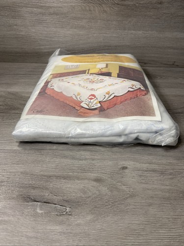 Progress Quilt Tulpe 1500 Stickpackung Vintage 79"x97" 100% Baumwolle gestempelt - Bild 3 von 7