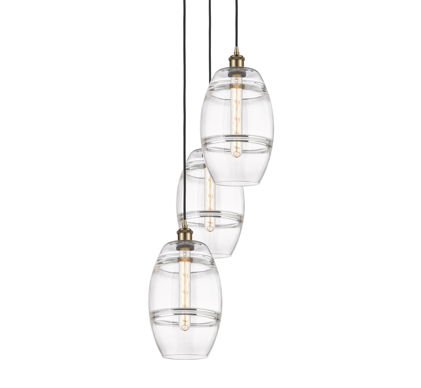 Innovations Lighting Vaz 3-Light Brass Pendant 15 Inch Wide