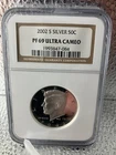 KENNEDY HALF DOLLAR SILVER 2002-S NGC PF 69 ULTRA CAMEO