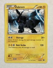 Pokémon ZEKROM Card 50/99 Rare Regular LP B&W Next Destinies Light Play Non-Holo