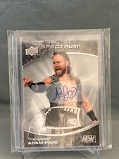 2021 Upper Deck Spectrum AEW #10 Hangman Adam Page Autographed Memorabilia #/20