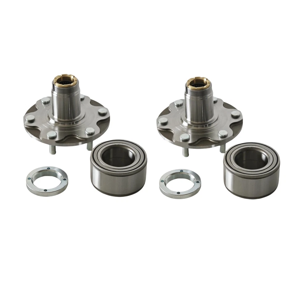 Front Wheel Hub & Bearing For 1996-2006 Toyota Tacoma Tundra Sequoia 4WD 2 Sets Foto 2 de 4