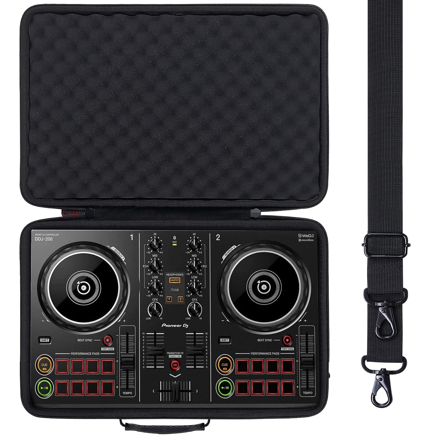 Hard Travel Case for Pioneer DDJ-200 DJ Controller Protective Case Portable Case