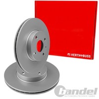 2X Herth+Buss Bremsscheiben 255Mm InnenbelÜFtet Vorne Passend FÜR Mazda MX-5