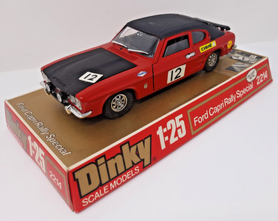Vintage Dinky Ford Capri Rally Special Model Car 2214 Scale 1:25 Meccano