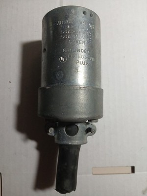 ARROW HART LOCK 50A 600V 600VAC 250VDC GROUNDED LOCKING PLUG AH3763 TURN & PULL