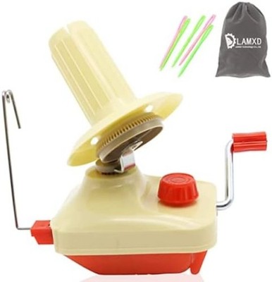 Needlecraft Yarn Ball Winder Hand Operated,Red,Portable Package,Easy to Set U...