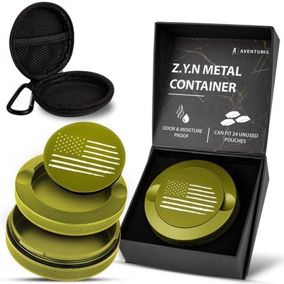 Premium Zyn Metal Can - Waterproof, Moisture & Odor Proof - Metal Zyn Contain...