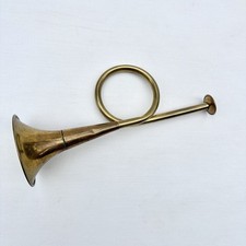 Vintage Brass Hunting Fanfare French Horn Alert Signal Bugle - Works