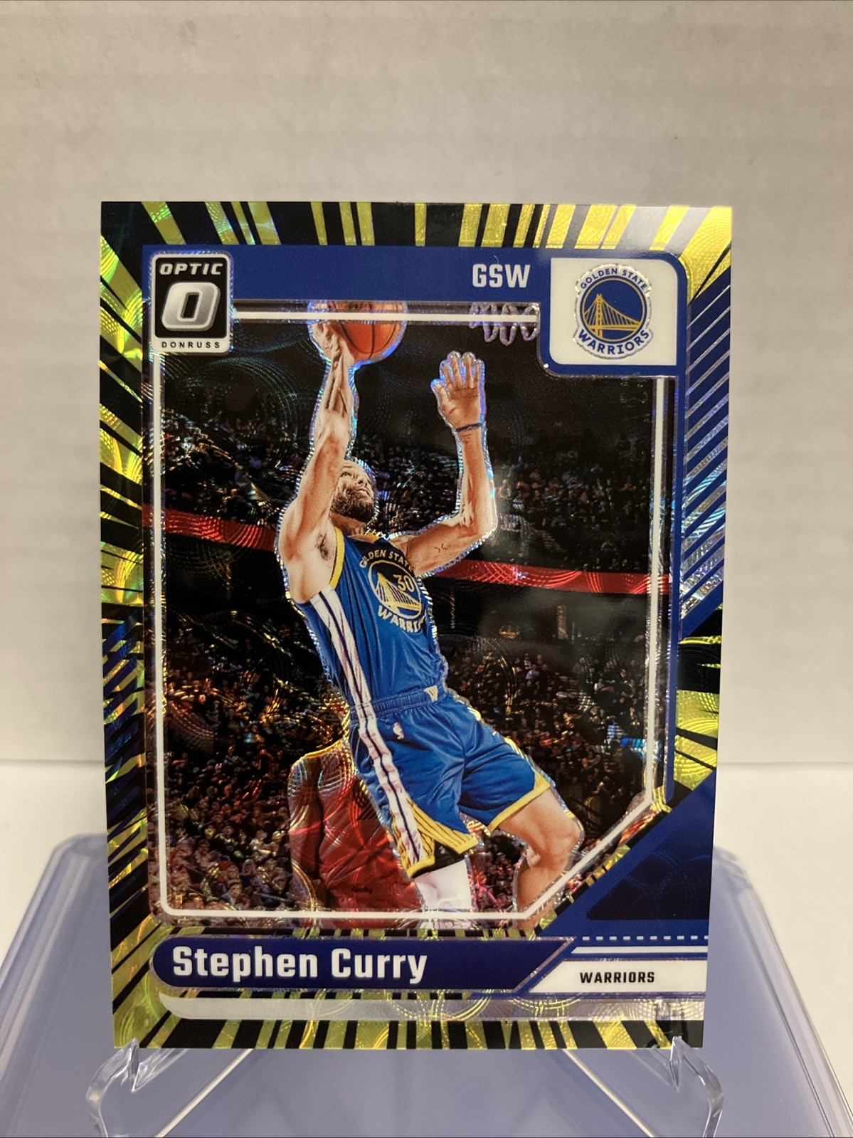 STEPHEN CURRY 2024-25 PANINI DONRUSS OPTIC #155 ELECTRICITY INTERNATIONAL /75