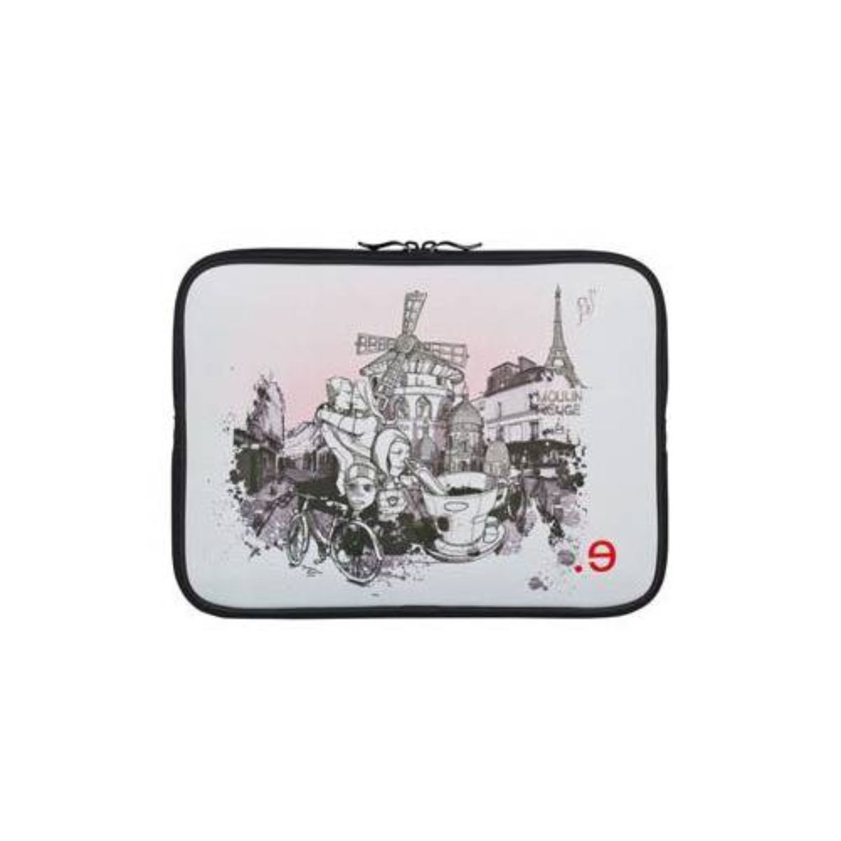 Housse MacBook Pro 15 LA Edition Robe I LOV PARIS à fermeture éclair