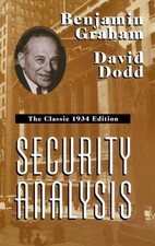 Security Analysis: The Classic 1934 Edition by Benjamin Graham (English) Hardcov