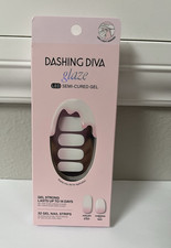 DASHING DIVA Glaze LED Semi-Cured Gel 32 Nail Strips ROSEWATER MIST New In Box