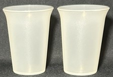 Vintage Tupperware Sippy Bell Tumblers Kids Set of 2-7oz Cups Frosted NOS