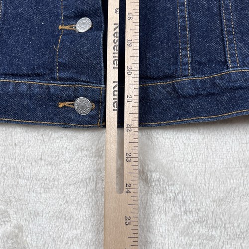 Vintage Levis Denim Trucker Jeansjacke Damen Große 80er Blau Pattentasche 77410 - Bild 5 von 9