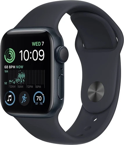 Apple Watch Series SE 2nd Gen GPS+LTE 40mm Midnight Aluminum Case & Sport Band