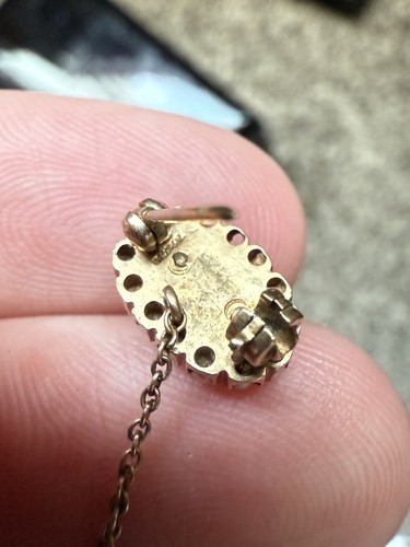 PHI BETA PSI 10 KT GELBGOLD EMAILLE & SAATPERLE SCHWESTERNSCHAFT ANSTECKNADEL - Bild 4 von 4