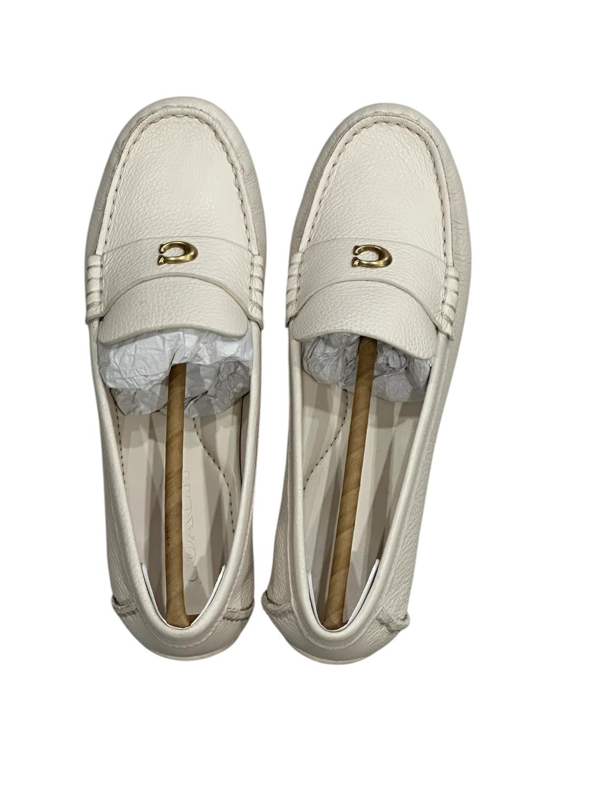 BNWT - Coach Loafer Chalk Size US 8.5/UK 6.5/EUR 39 Style# CAS66 AUTHENTIC