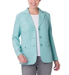 Damen Blazer Jacke Blusenblazer Anzugjacke Langarm mint Gr. 48 NEU