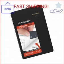AT-A-GLANCE 2026 Appointment Book Planner, Weekly, 5" x 8", Small, Hourly, Black