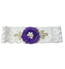 Purple Wedding Prom Garter