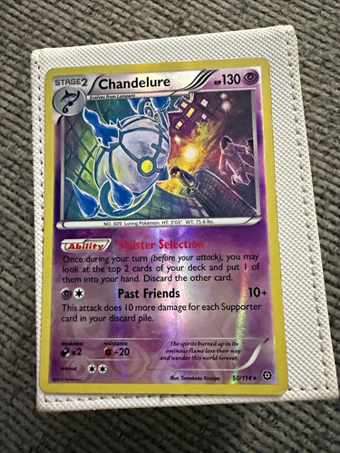 Nintendo Chandelure 50/114 XY Steam Siege Holo Rare Stage 2 130 HP