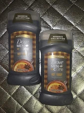 Dove Men + Care Hot Toddy Deodorant - Aluminum Free 3 Oz Lot Of 2