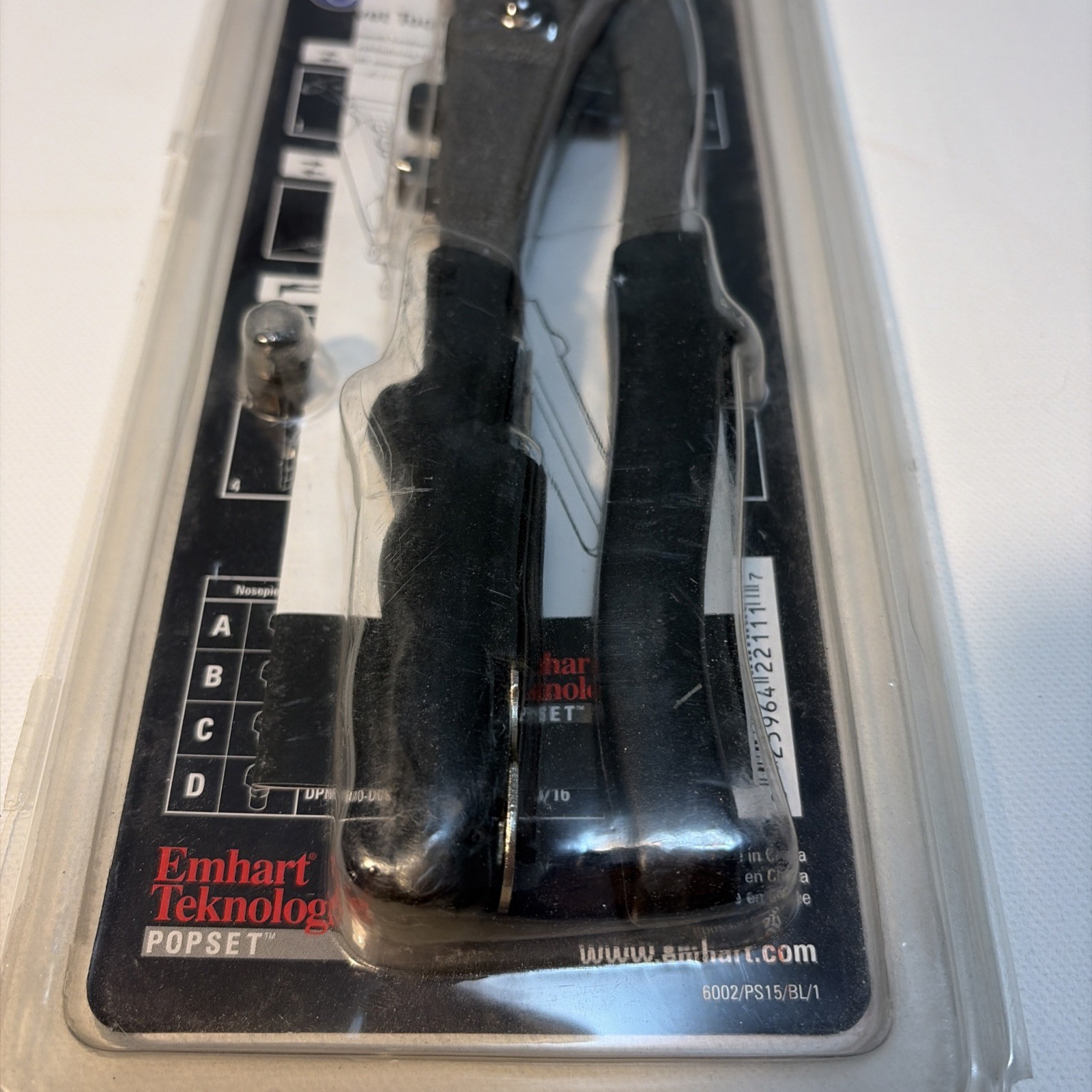 Emhart, Pop Set PS15 Contoured Handle Professional Hand Plier Rivet Tool