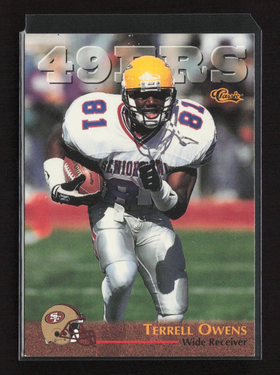1996 Classic NFL Rookies #94 Terrell Owens San Francisco 49ers